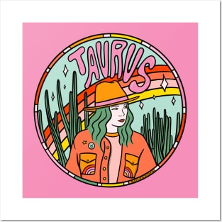 Taurus Cowgirl Posters and Art